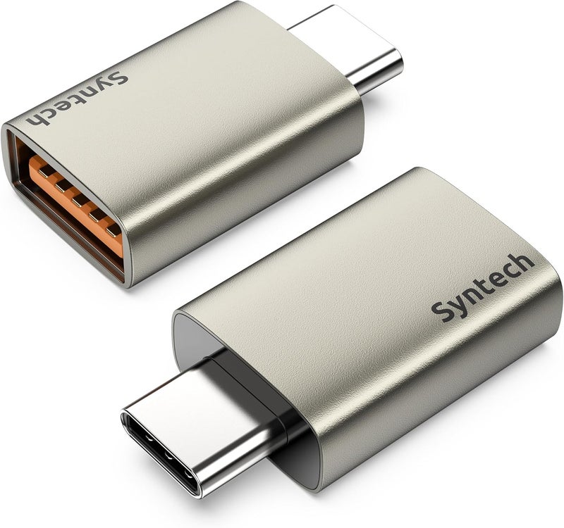 Syntech محول USB C إلى USB، 10Gbps USB3.2 الجيل 2 مناسب جنبًا إلى جنب، محول ذكر نوع C إلى أنثى 3.2 متوافق مع iPhone 17 Pro Max/iPad/iMac/MacBook Pro وأجهزة Thunderbolt 4/3، ضوء النجوم - Image 1